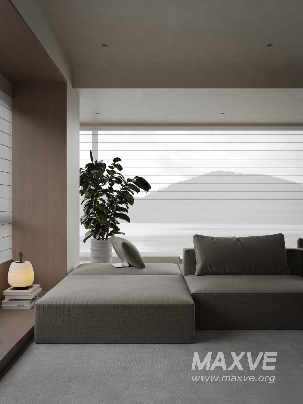 Modern living room and dining room interior scene - Image 4