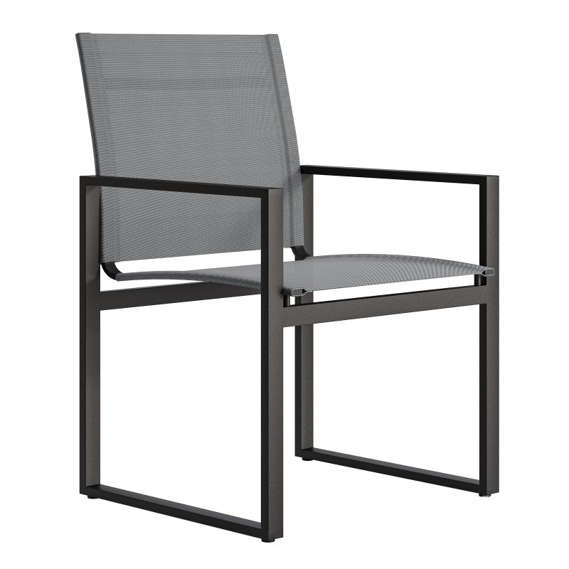 Hayman Teak & Aluminum Dining Chair-harbour - Image 2