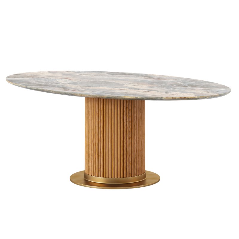 Lachlan Chair and Murcell Oval Table - Image 1