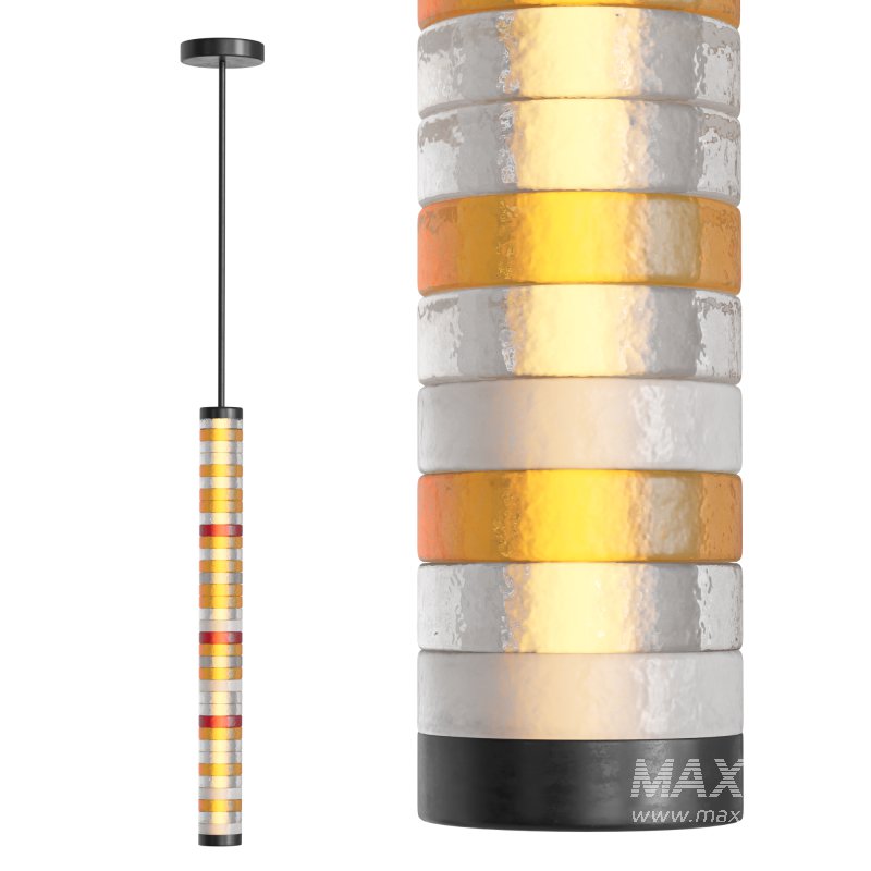 Galet Satin V Pendant - Image 4