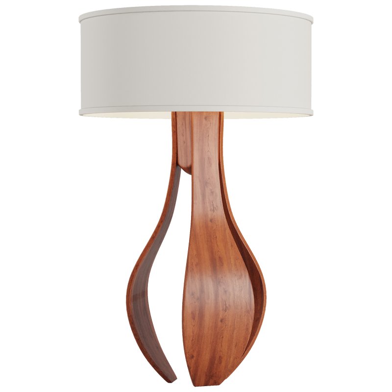 Chloe in Walnut Table Lamp - Image 5