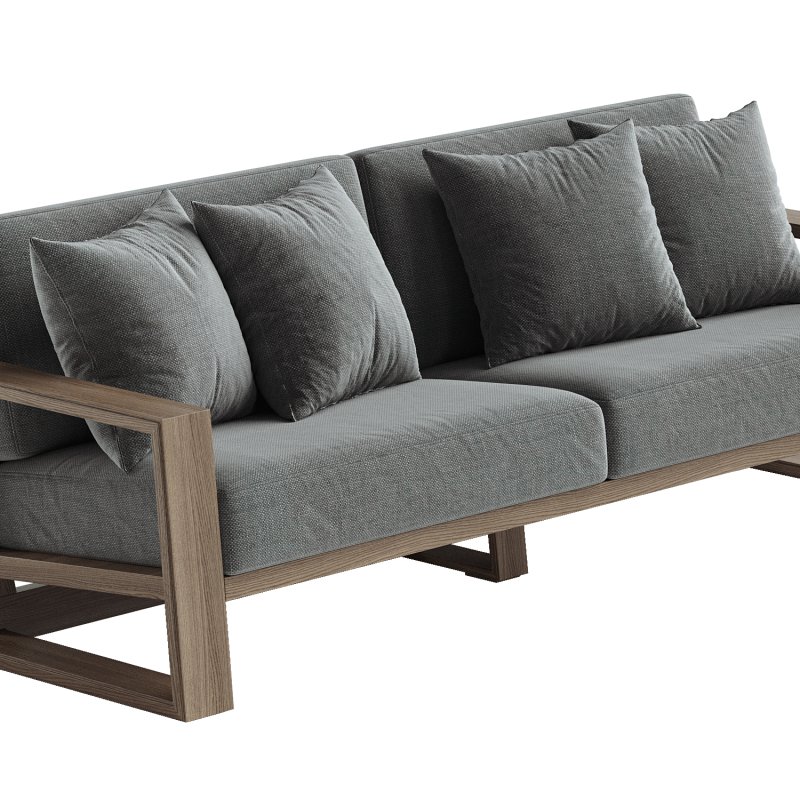 Canyon Outdoor Teak Sofa - Image 3