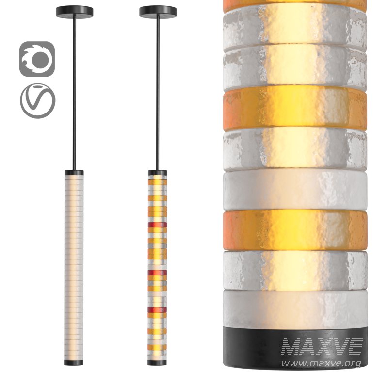 Galet Satin V Pendant - Image 1