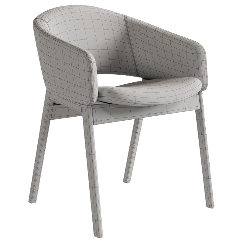 Isa Fabric Dining Arm Chair - Image 4