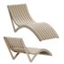 Taupe Farrah 28” Outdoor Chaise Lounge - Thumbnail 1