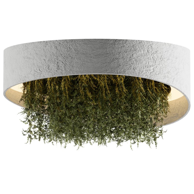 Reception Desk With Hanging Plants-set 14 - Image 1