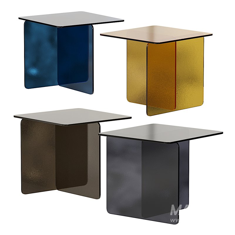 Tempered glass side table - Image 3