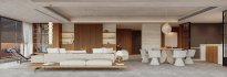 Modern living room and dining room interior scene - Thumbnail 4