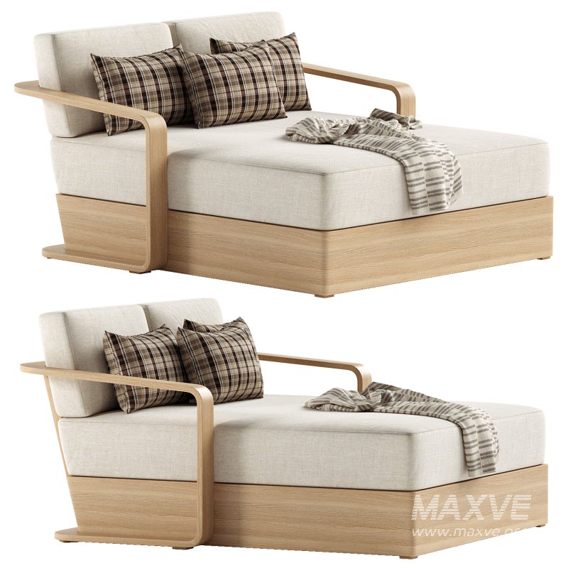 Sonoma Outdoor Teak Daybed - Image 1