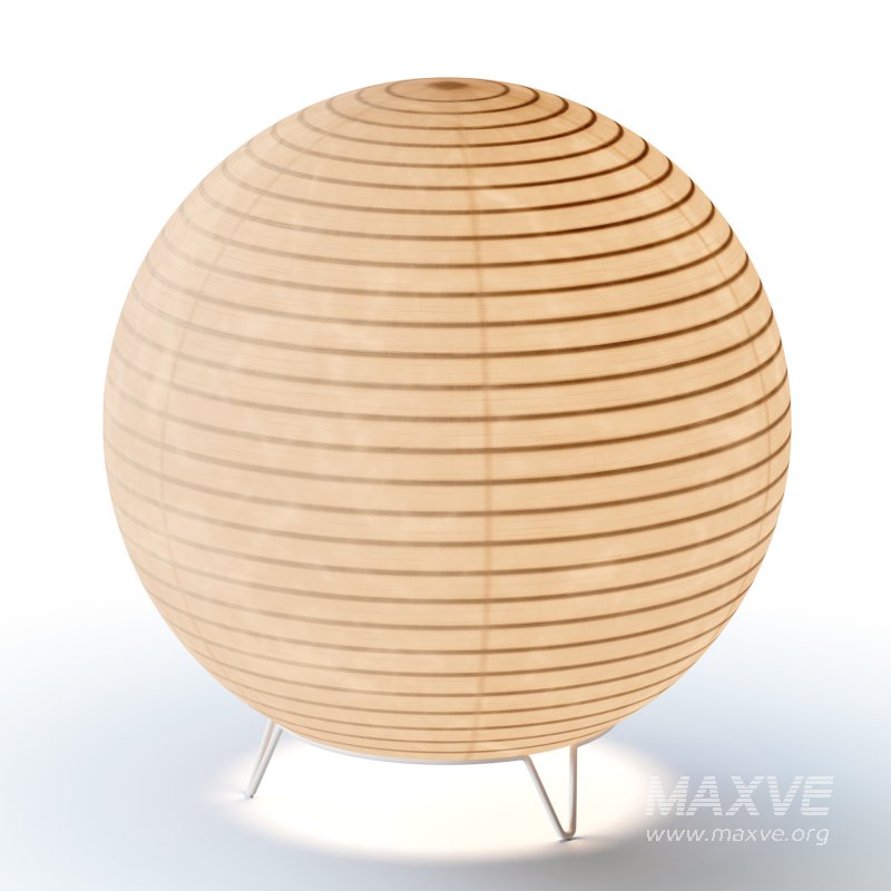 Round LED Japanese Style Lantern Rice Paper Desk Lamp - Image 5