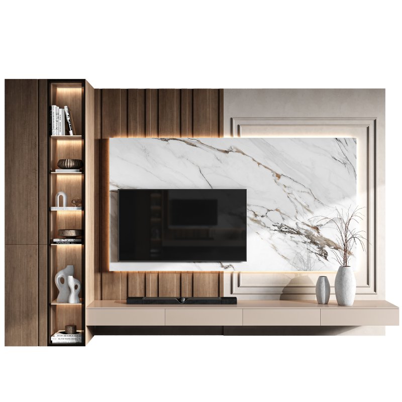 TV Wall-Set 01 - Image 1