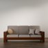 Classic Wooden Sofa with Cushions - Thumbnail 6