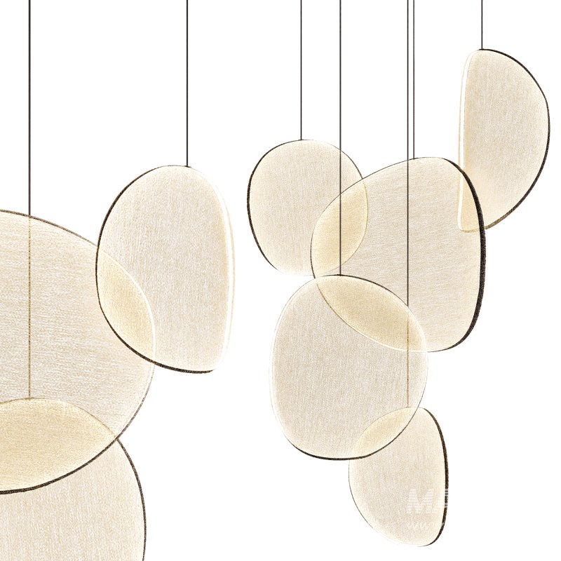 IIII LED fabric pendant_Lamp - Image 1