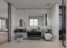 Modern bedroom and bathroom office room - Thumbnail 5