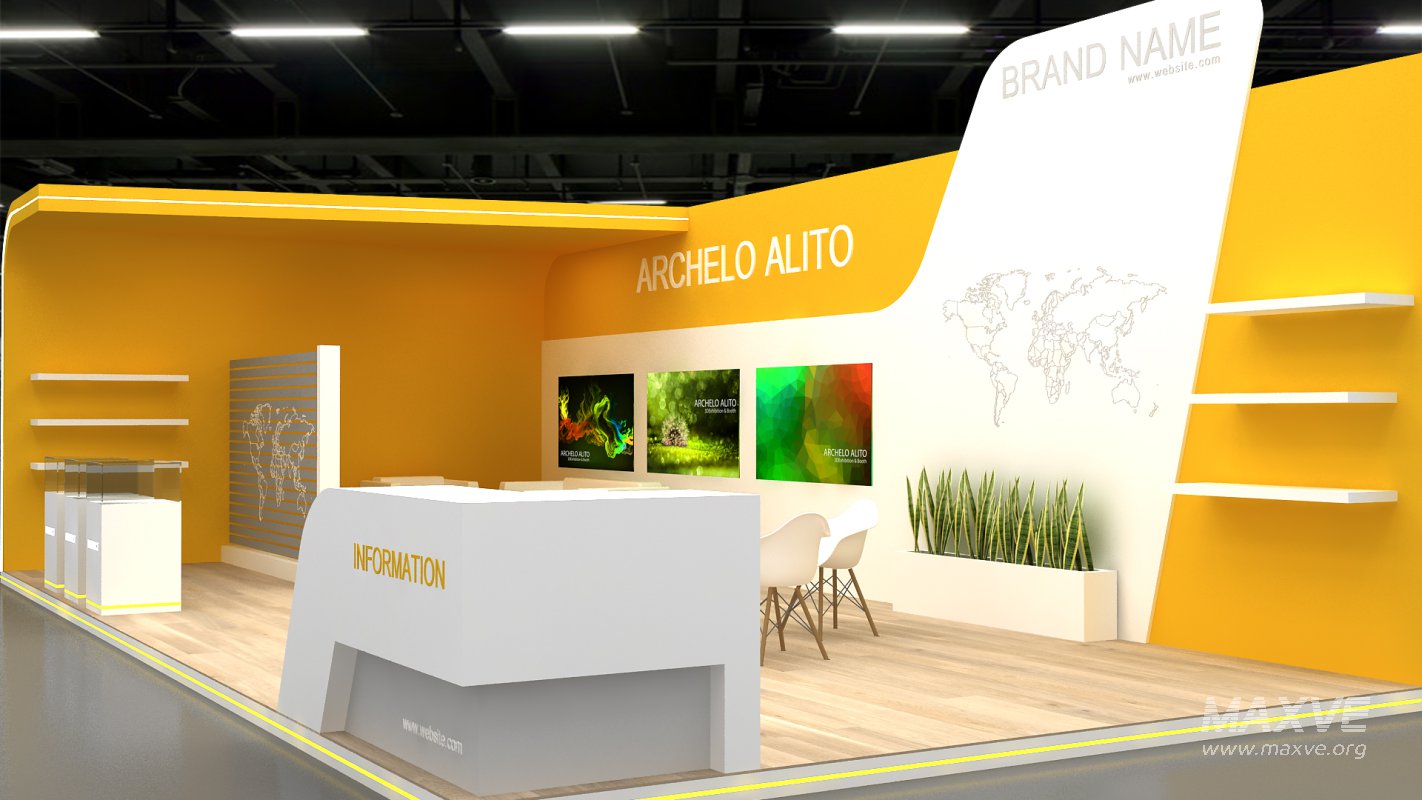 3d exhibition booth stand - Image 2