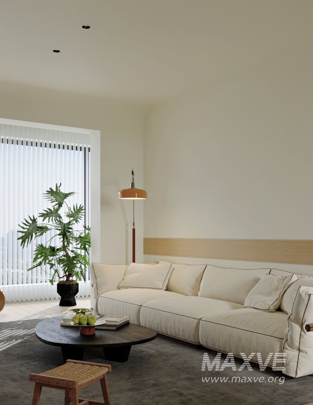 Modern living room and dining room interior scene - Image 3