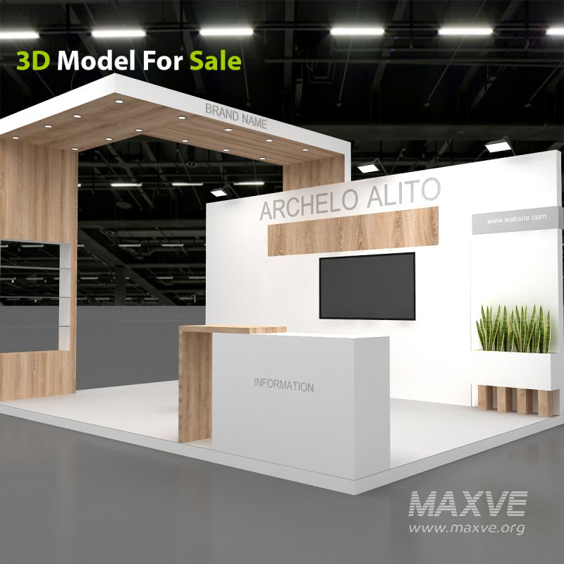 3d exhibition booth stand - Image 8
