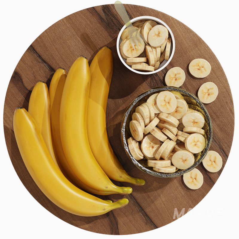 Wood Centerpiece with Banana - Image 3