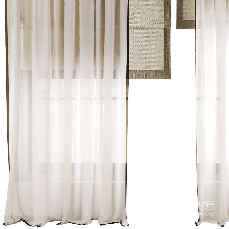 Silk and Cotton Curtain Set 68 - Image 2