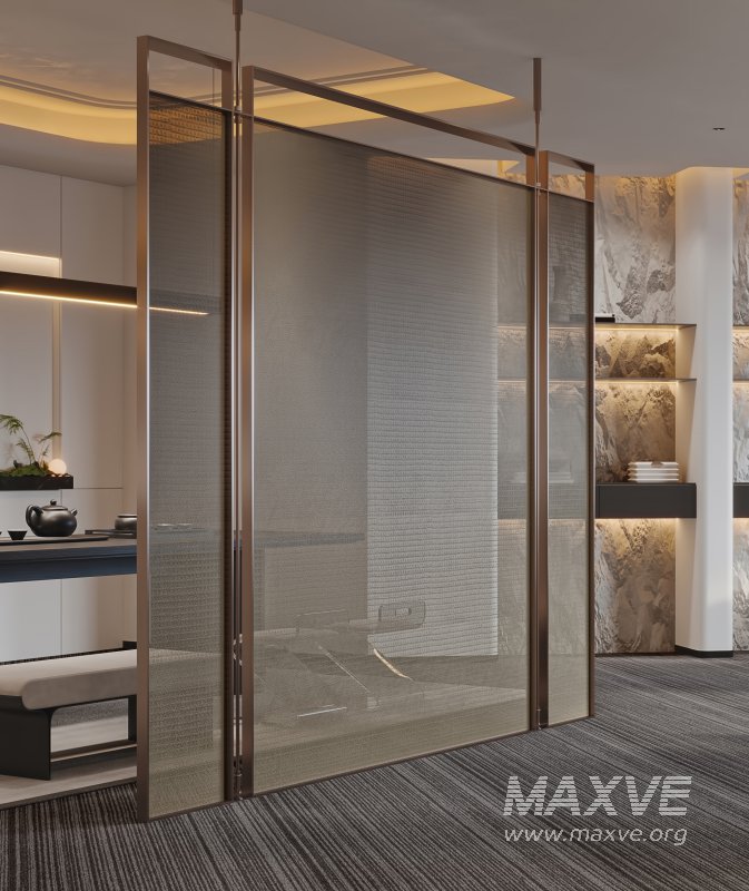 Modern living room and dining room tea room interior scene - Image 7