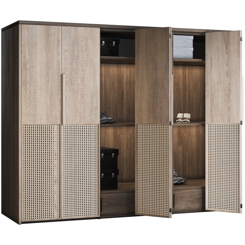 Wooden bedroom wardrobe - Image 2