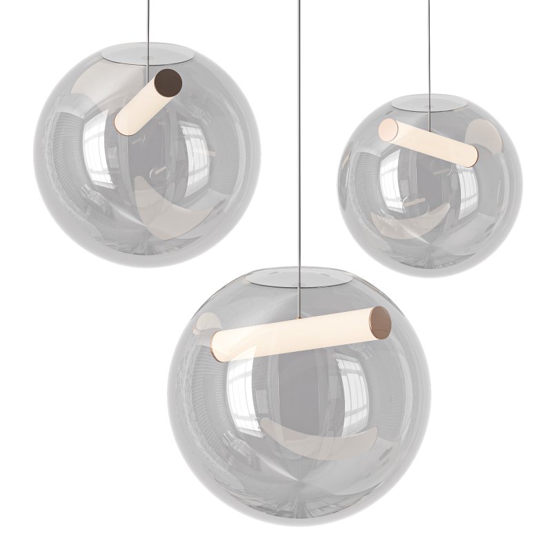Scandinavian Glass Orb Pendant Light - Image 1