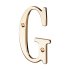 Letter G House Letters Solid Bright Brass - Thumbnail 2