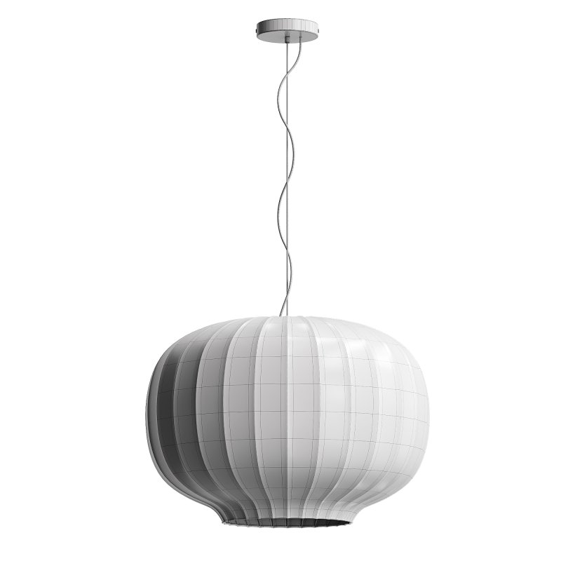 Japanese Style Silk Pendant Light - Image 5