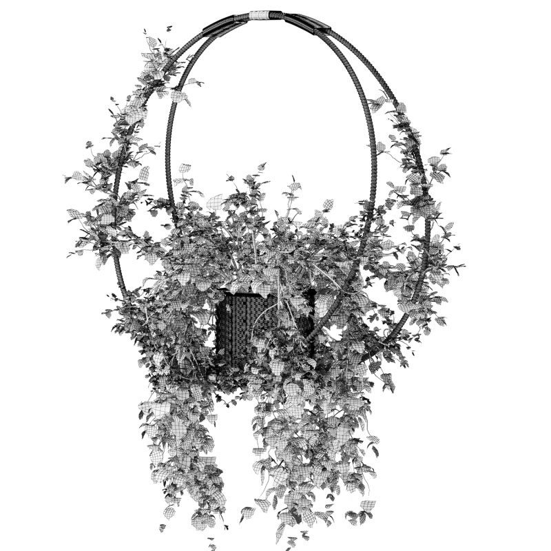 Hanging Wicker Pot - Image 1