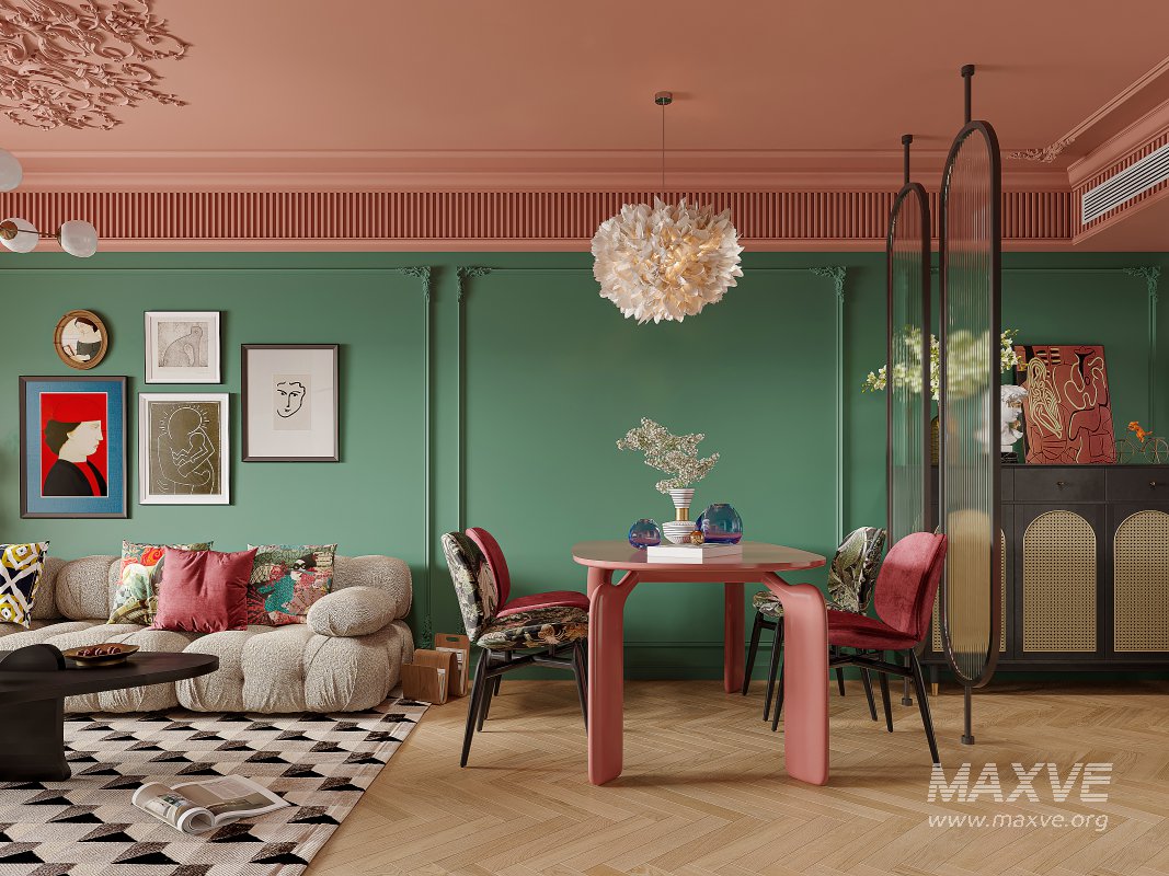 Luxurious living room and dining room - Image 1