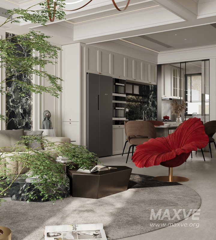 Luxurious living room and dining room - Image 4