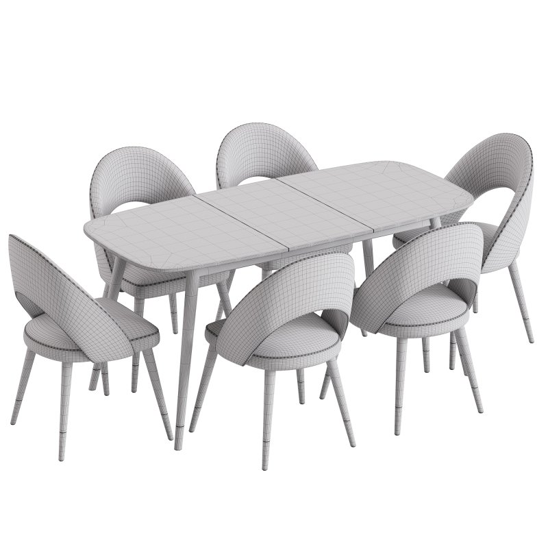 Rossini Chair and Clover Table - Image 6