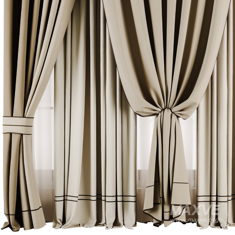 Silk and Cotton Curtain Set 65 - Image 2