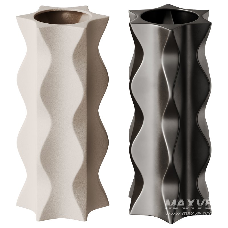 Ceramic Vase Ripple Series By The Feelter - Image 1