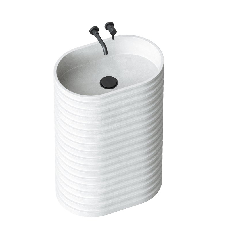 Maddox Freestanding Stone Basin 580mm - Image 5