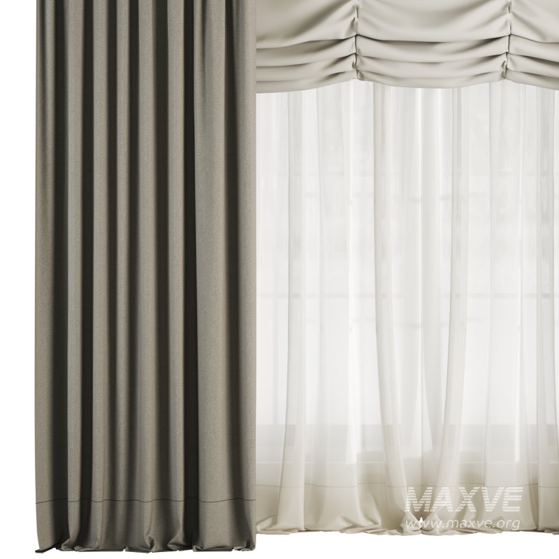 Silk and Satin Curtain 048 - Image 3