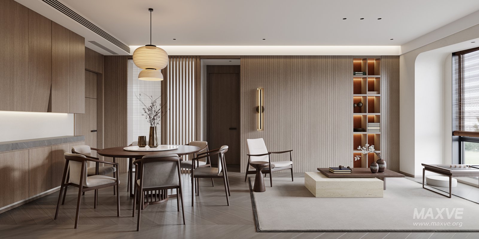 Japanese Living Room Dining Room - Image 4