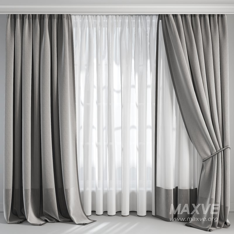 Silk and Cotton Curtain 07 - Image 2
