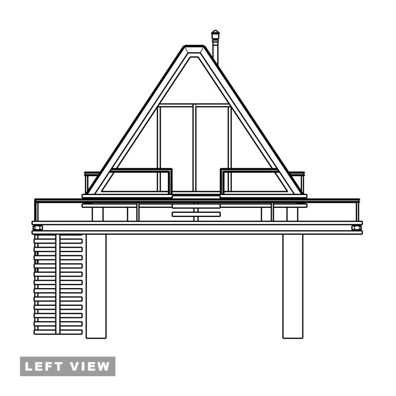 House Cabin home Villa Modern 3d model - Image 7