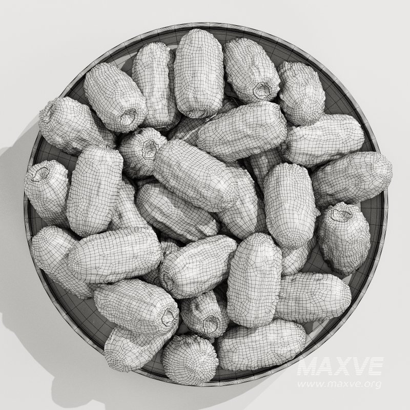 Low Glass Bowl Centerpiece with Arabic Persimmons - Image 4