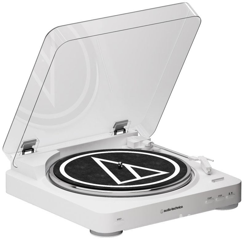 white audio technica turntable - Image 2