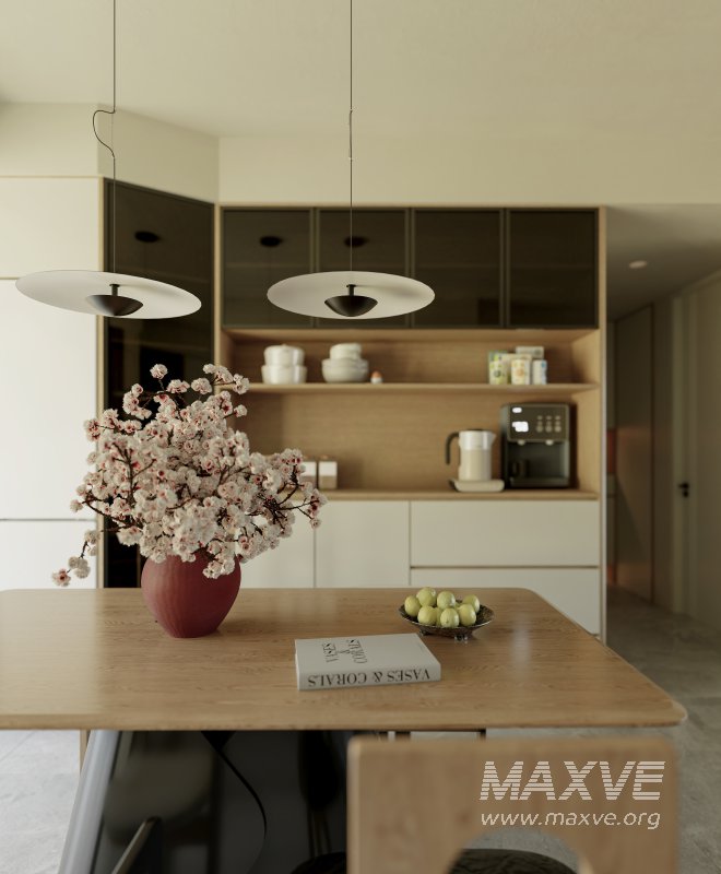 Modern living room and dining room interior scene - Image 7