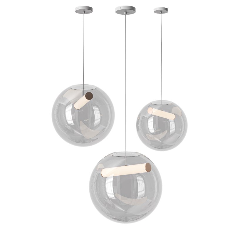 Scandinavian Glass Orb Pendant Light - Image 3