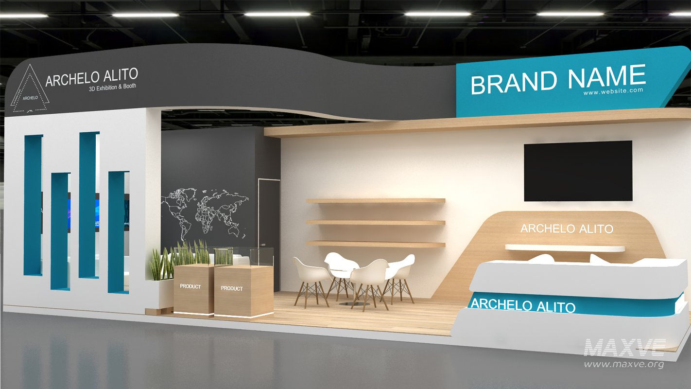 3d exhibition booth stand tradeshow - Image 3