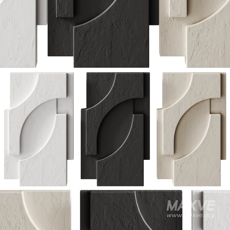 Decorative panel SERIF RELIEF by Kristina Dam Studio - Image 2
