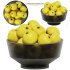 Low Glass Bowl Centerpiece with Yellow Apples - Thumbnail 1