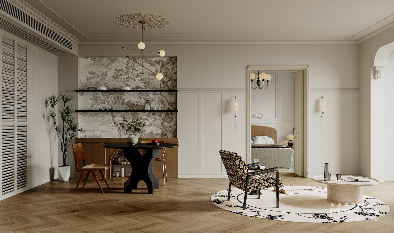 Luxurious living room and dining room bedroom - Image 1