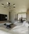 Modern living room and dining room interior scene - Thumbnail 8