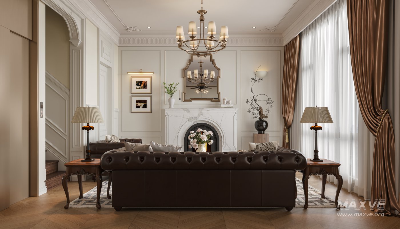Luxurious classic living room and dining room - Image 6