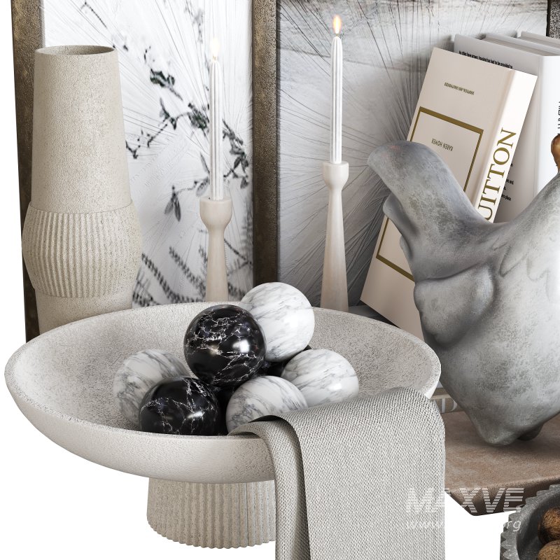 Decorative Set with Walnuts and Pampas - Image 4